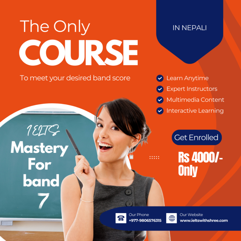 A Complete IELTS Mastery Course –  30 Days Crash Course